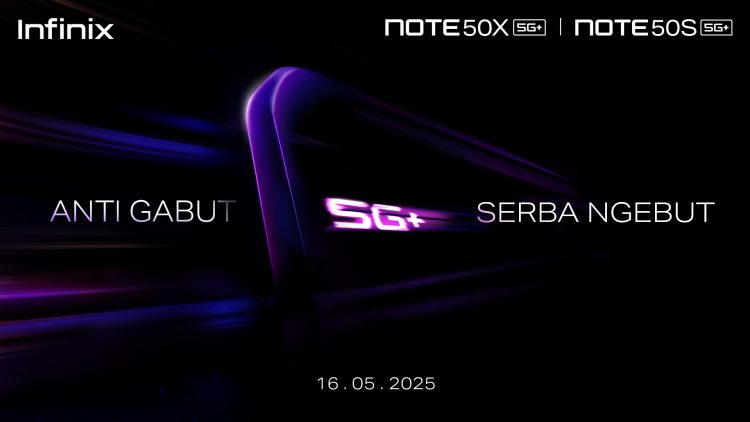 Teaser Peluncuran Infinix NOTE 50S 5G+ dan NOTE 50X 5G+